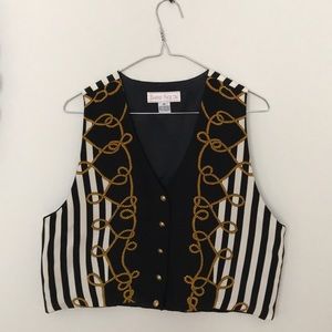 Vintage Cropped Nautical Vest